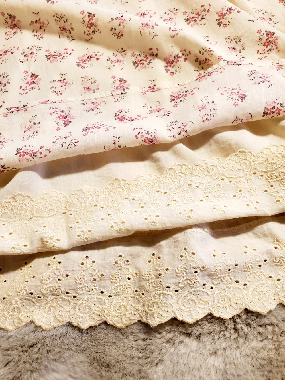 Maeve Cottagecore Floral Cotton Dress Lace Trim Pockets Prairie Coquette Size S - Picture 13 of 13
